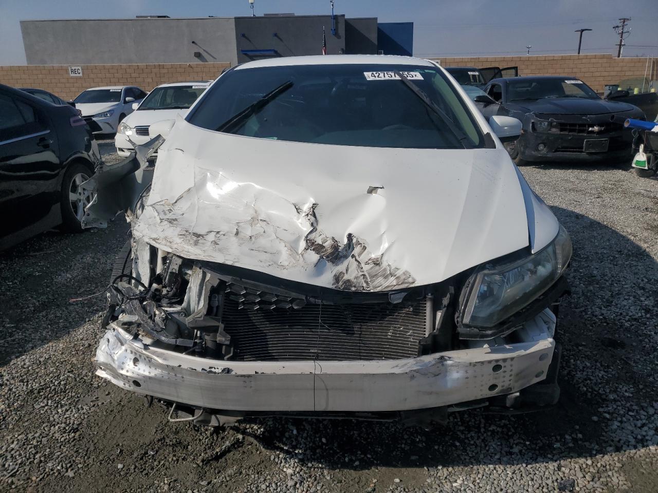 2014 Honda Civic VIN 19XFB2F55EE263196 Copart auction photo, front end damage thumbnail 5