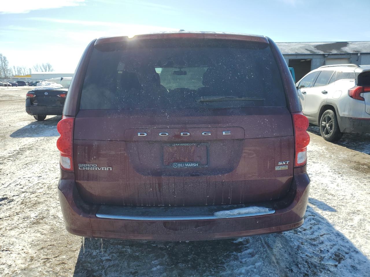2018 Dodge Caravan VIN 2C4RDGCG7JR240182 Copart auction photo, front end / side damage thumbnail 6