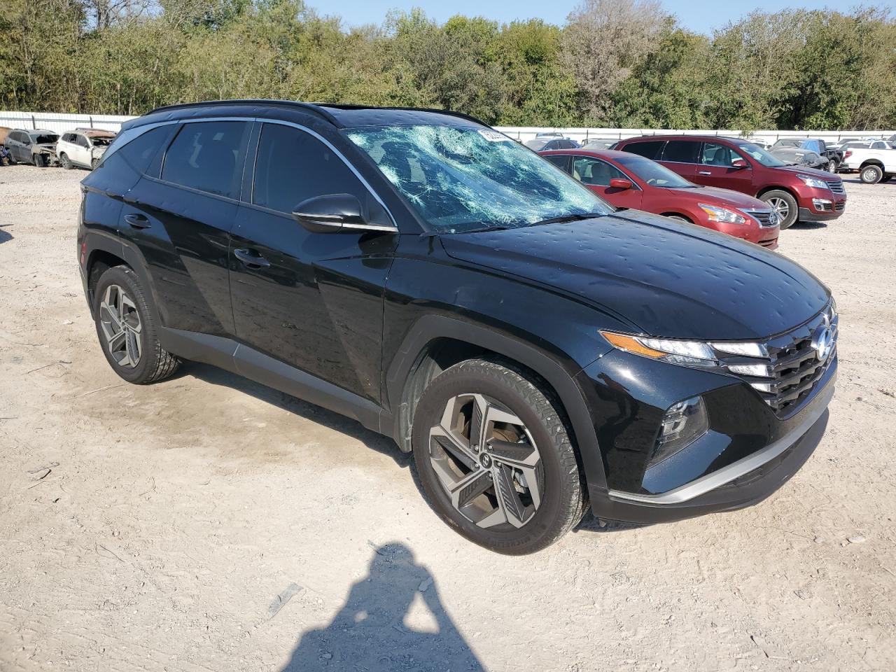 2024 Hyundai Tucson VIN 5NMJFCDE0RH351420 Copart auction photo, hail / minor dent/scratches damage thumbnail 4