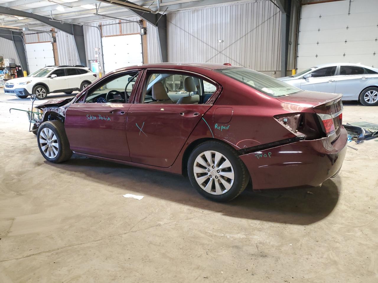 2013 Honda Accord VIN 1HGCR3F83DA035358 Copart auction photo, front end / side damage thumbnail 2
