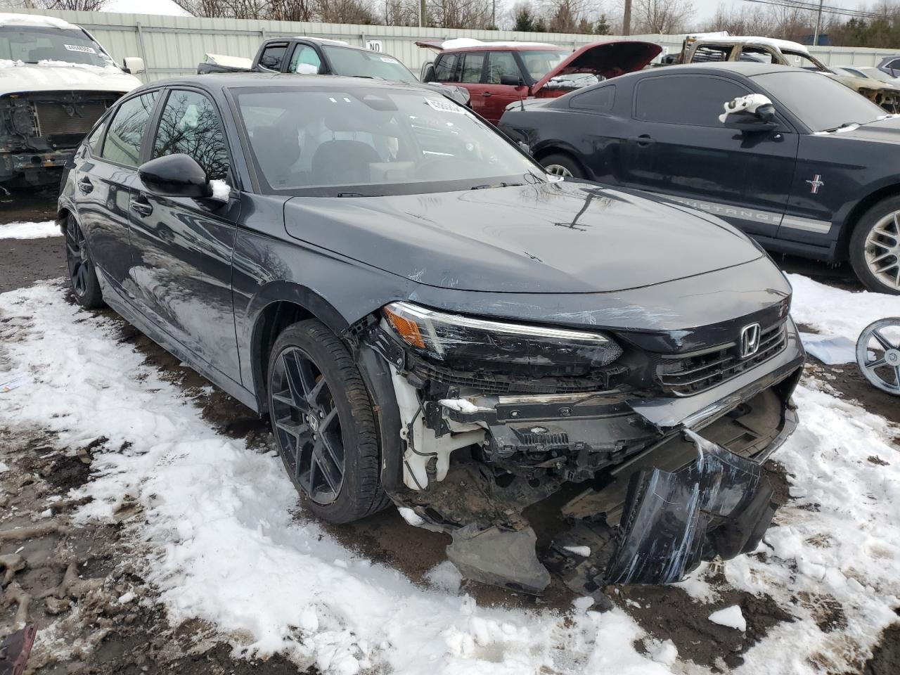 2022 Honda Civic VIN 2HGFE2F50NH564858 Copart auction photo, all over damage thumbnail 4