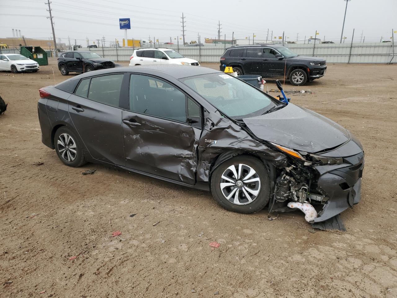 2017 Toyota Prius VIN JTDKARFPXH3046072 Copart auction photo, front end / side damage thumbnail 4