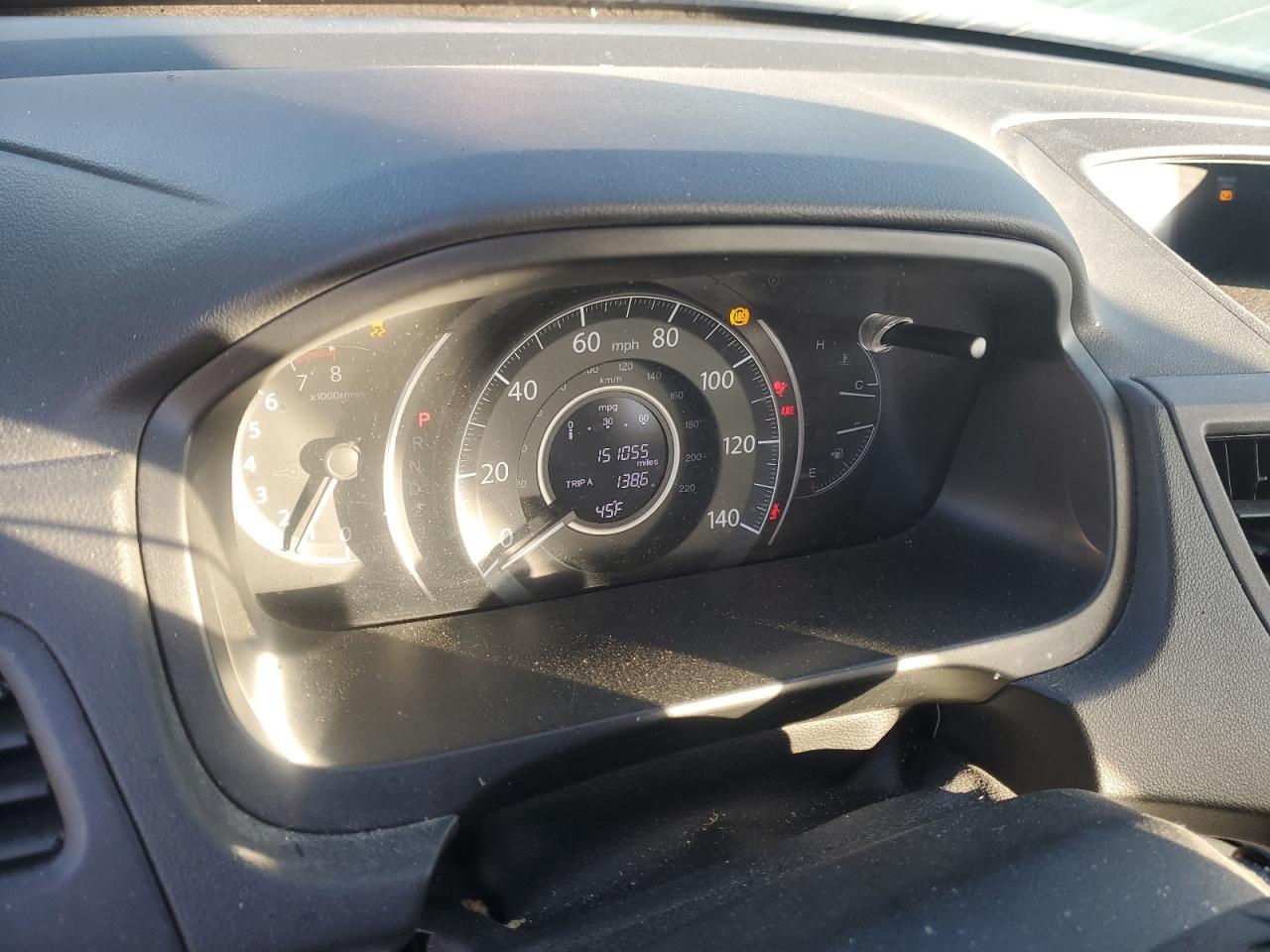 2014 Honda CR-V VIN 2HKRM3H3XEH567001 Copart auction photo, front end / side damage thumbnail 9
