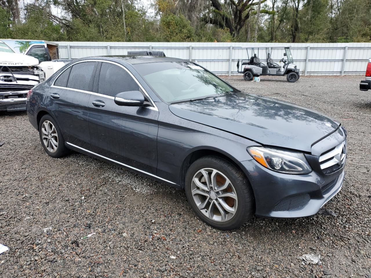 2015 Mercedes-Benz C-klasse VIN 55SWF4KB1FU041521 Copart auction photo, water/flood damage thumbnail 4