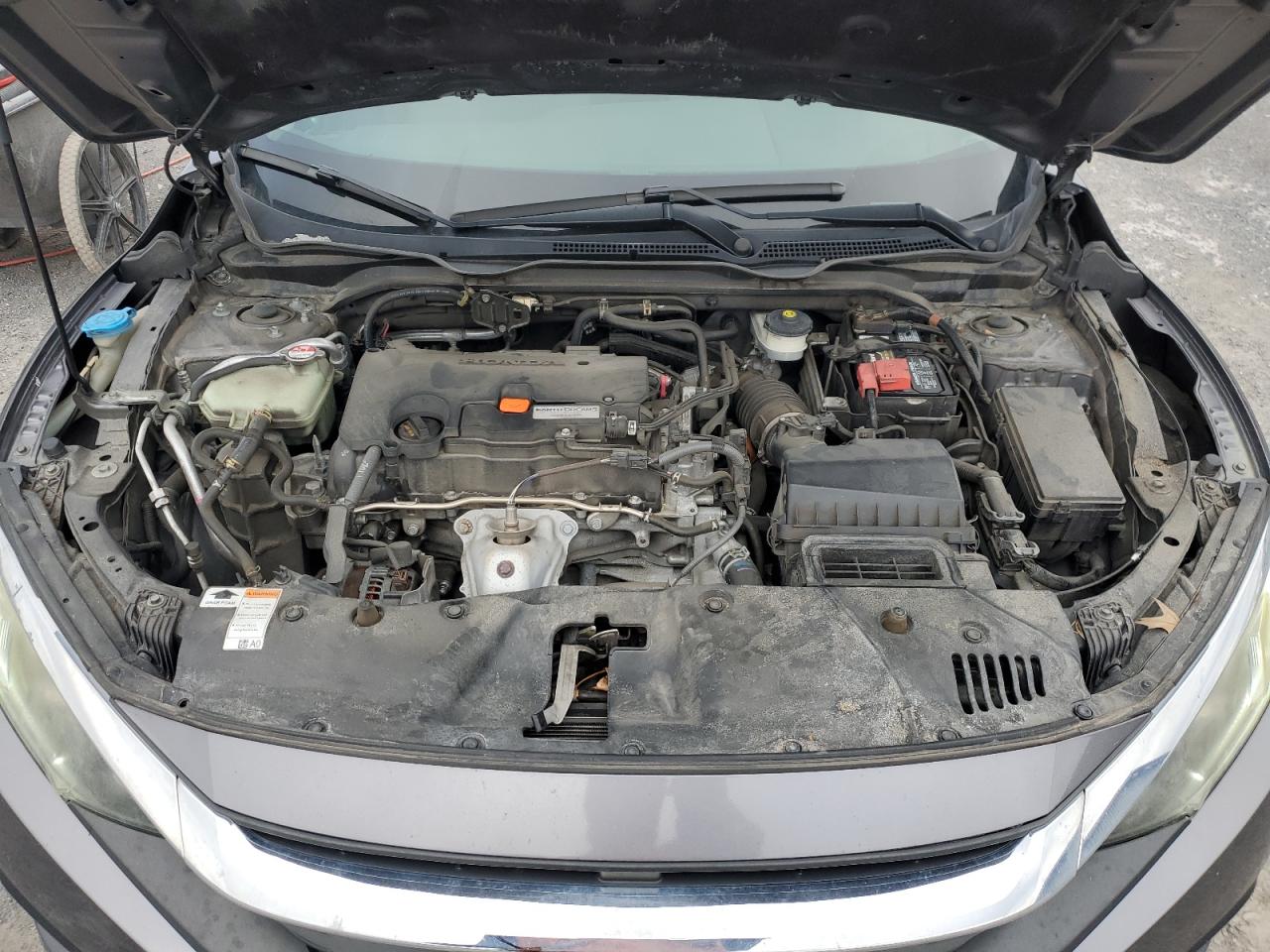 2016 Honda Civic VIN 19XFC2F77GE220528 Copart auction photo, side / rear end damage thumbnail 12