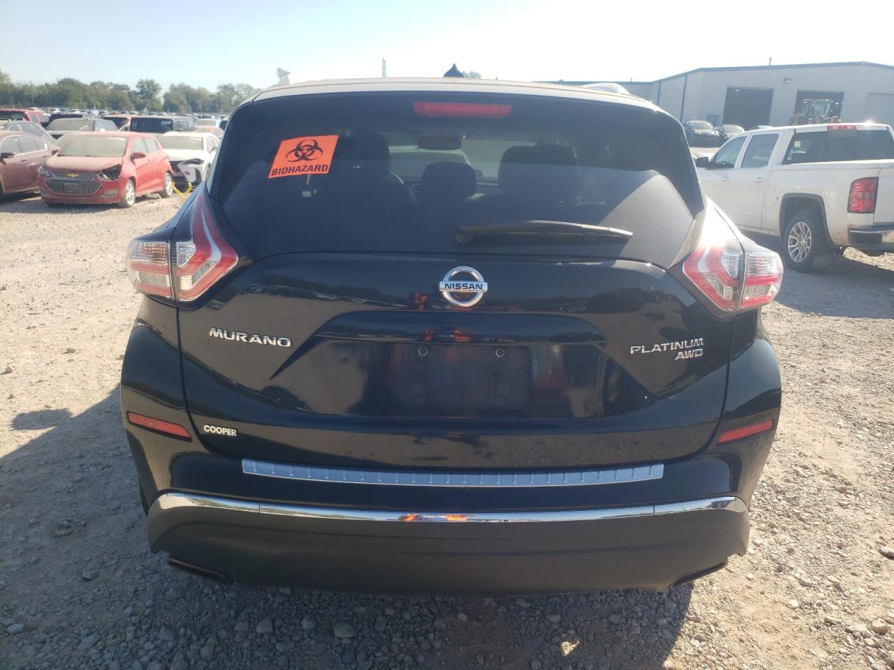 2015 Nissan Murano VIN 5N1AZ2MHXFN265831 Copart auction photo, front end / minor dent/scratches damage thumbnail 6