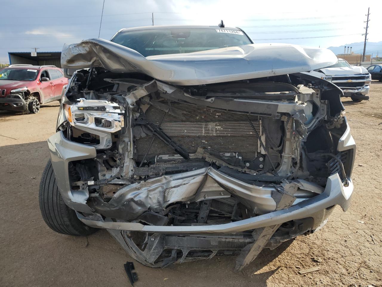 2023 Chevrolet Silverado VIN 1GCUDEE87PZ141591 Copart auction photo, front end damage thumbnail 5