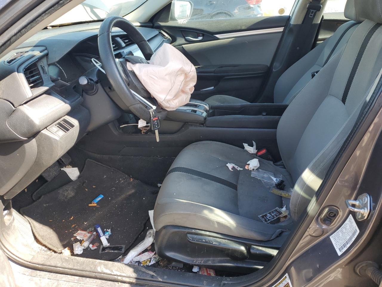 2018 Honda Civic VIN 2HGFC2F56JH540533 Copart auction photo, front end / side damage thumbnail 7