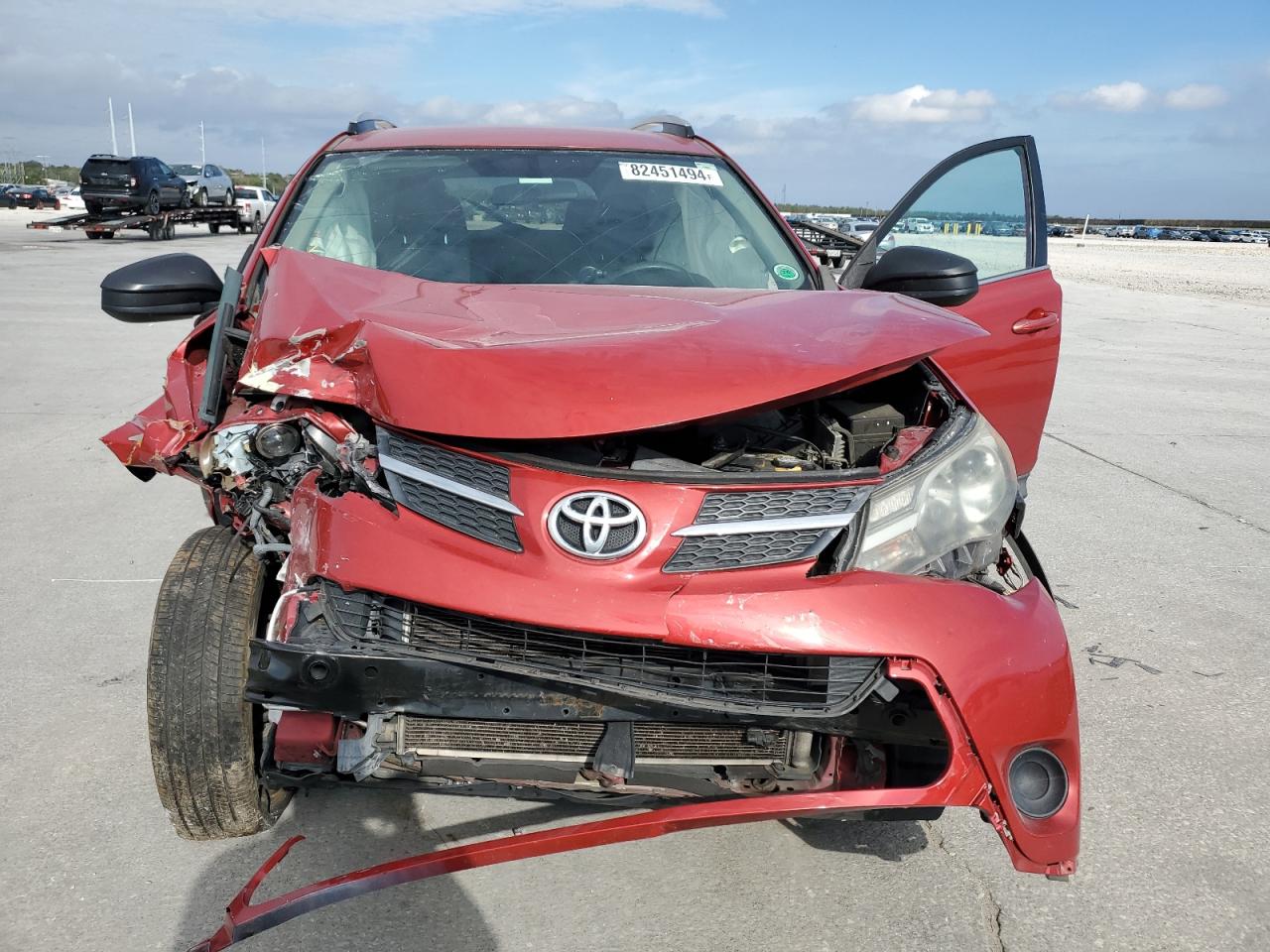 2014 Toyota RAV 4 VIN 2T3ZFREV9EW084983 Copart auction photo, front end damage thumbnail 5