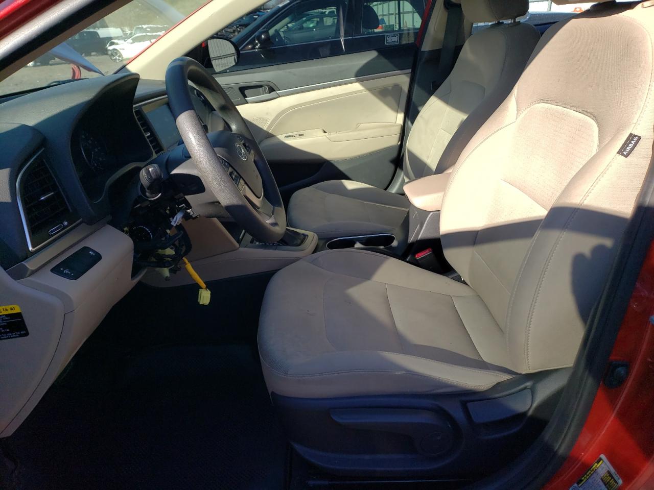 2017 Hyundai Elantra VIN 5NPD84LF1HH123077 Copart auction photo, vandalism / front end damage thumbnail 7