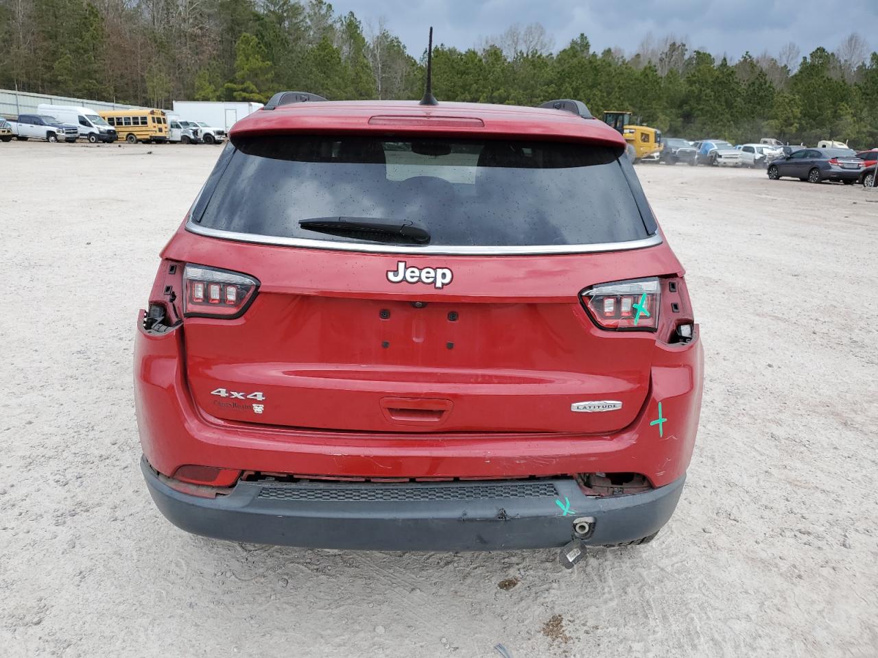 2018 Jeep Compass VIN 3C4NJDBB7JT457143 Copart auction photo, rear end damage thumbnail 6