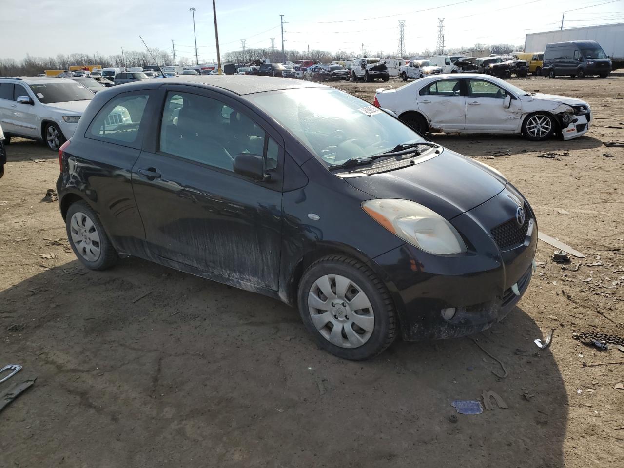 2008 Toyota Yaris VIN JTDJT923485204399 Copart auction photo, mechanical damage thumbnail 4