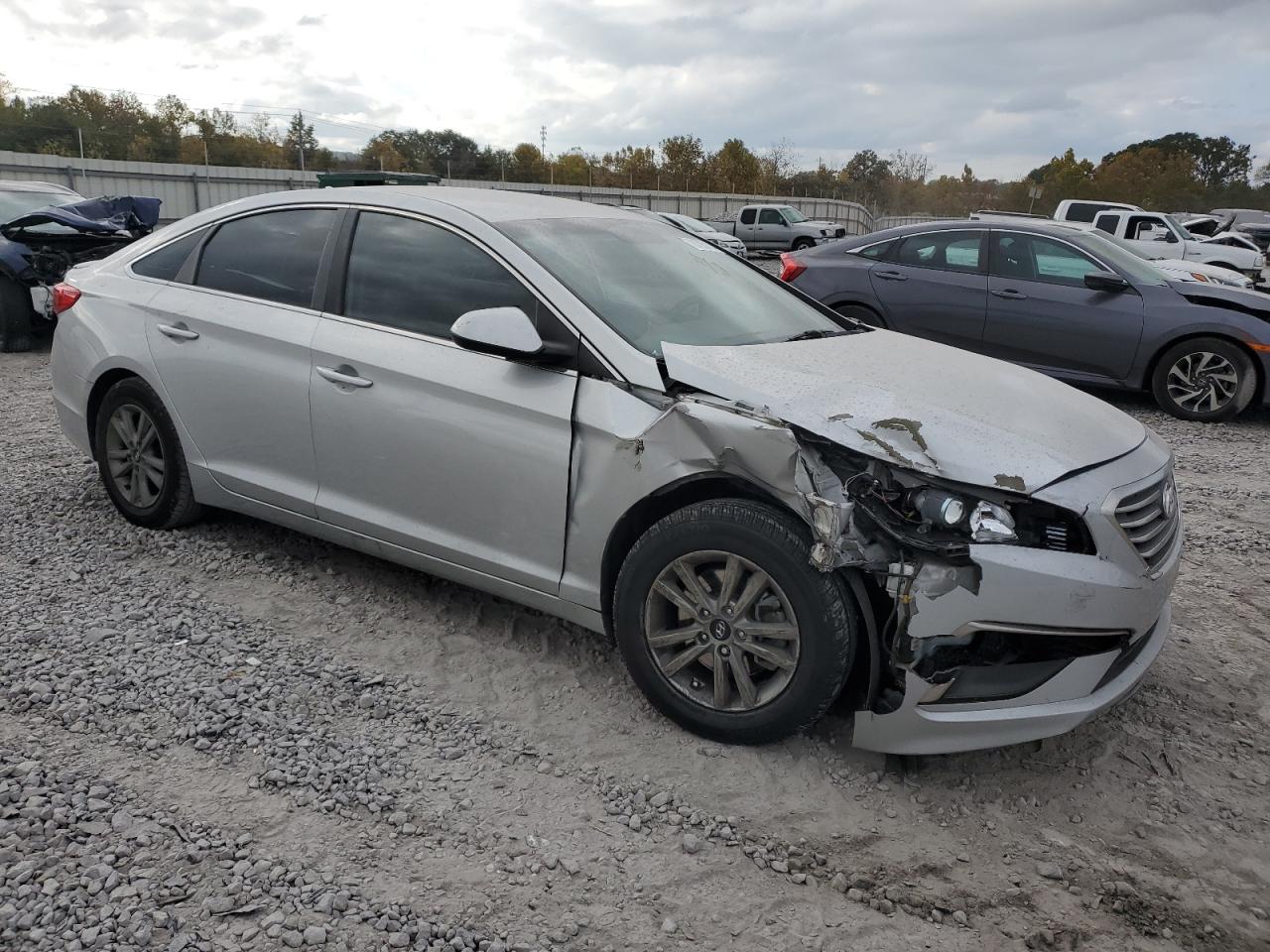 2015 Hyundai Sonata VIN 5NPE24AF2FH048394 Copart auction photo, front end damage thumbnail 4