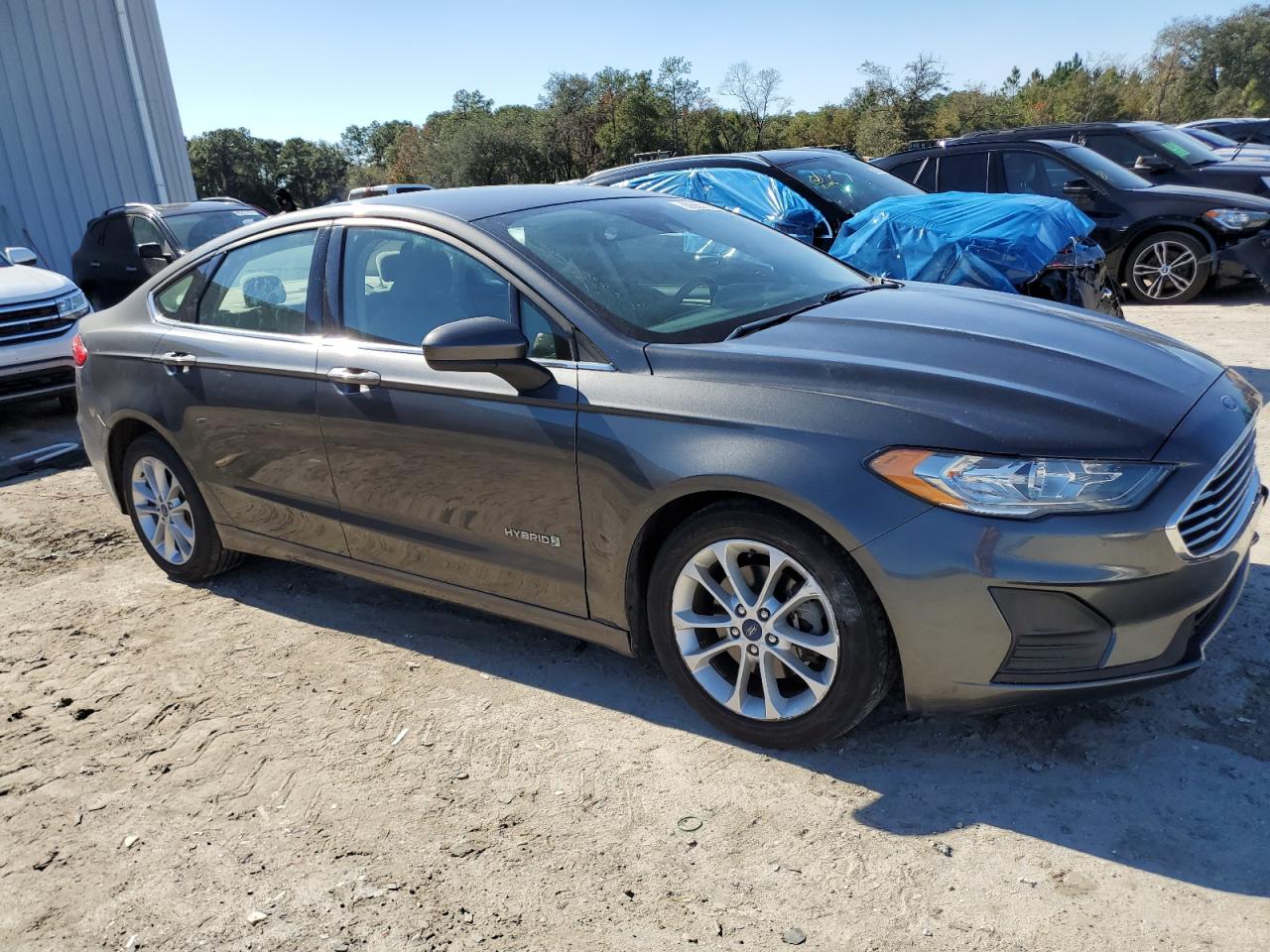 2019 Ford Fusion VIN 3FA6P0LU1KR264101 Copart auction photo, front end damage thumbnail 4