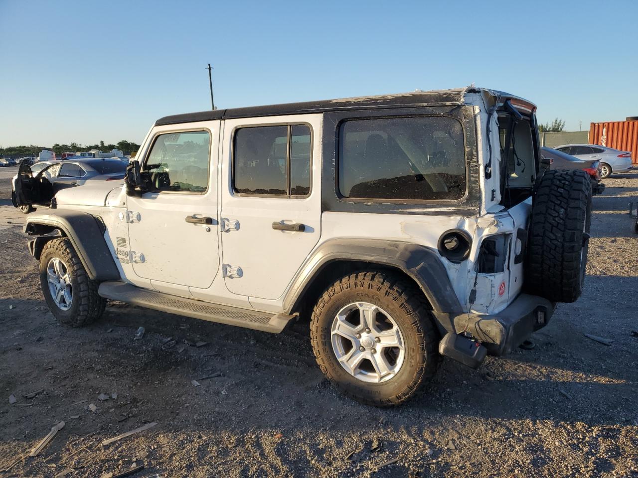 2020 Jeep Wrangler VIN 1C4HJXDN1LW220506 Copart auction photo, rear end / front end damage thumbnail 2