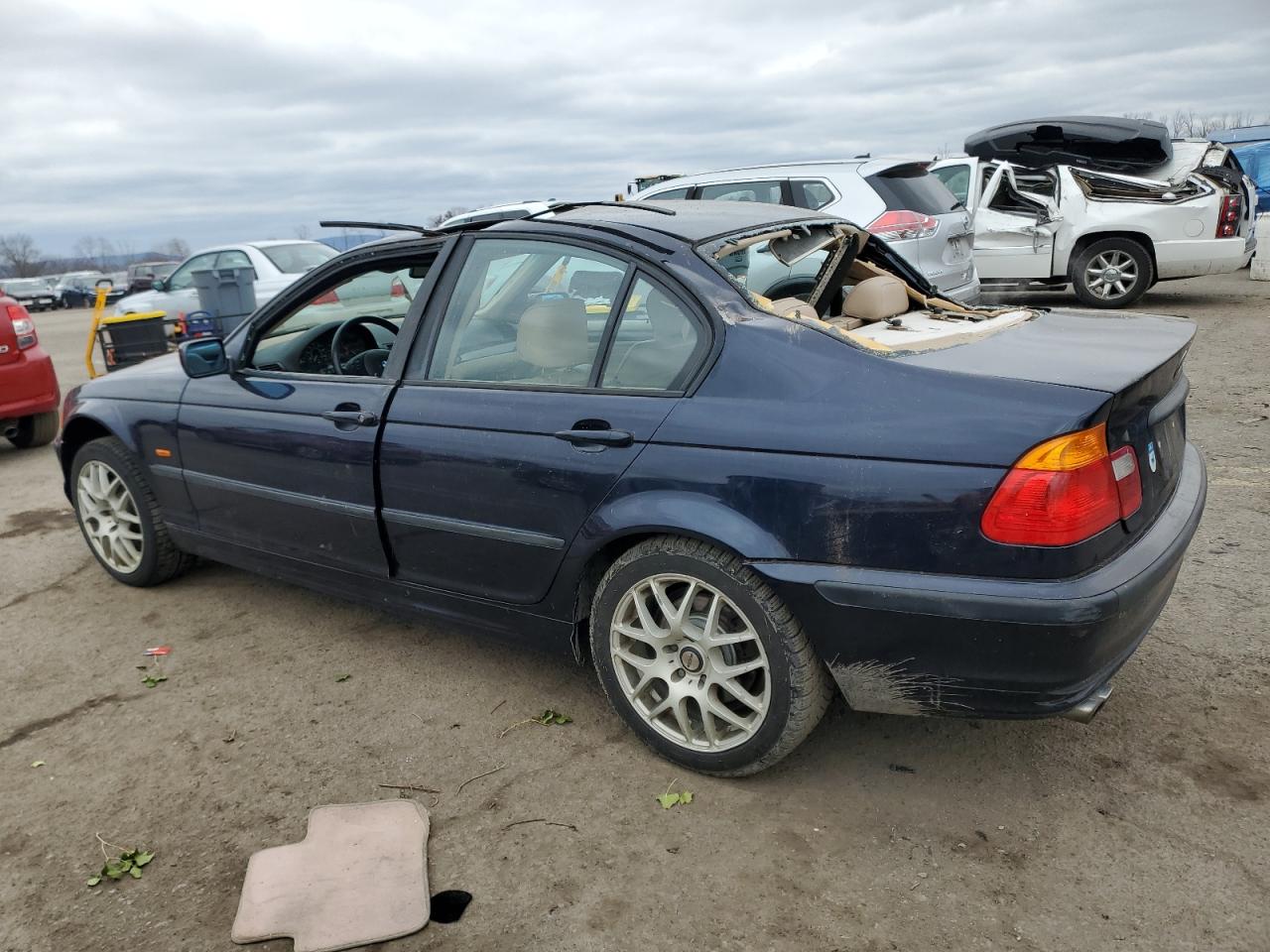 2001 BMW 3er VIN WBAAV33411EE25544 Copart auction photo, top/roof damage thumbnail 2