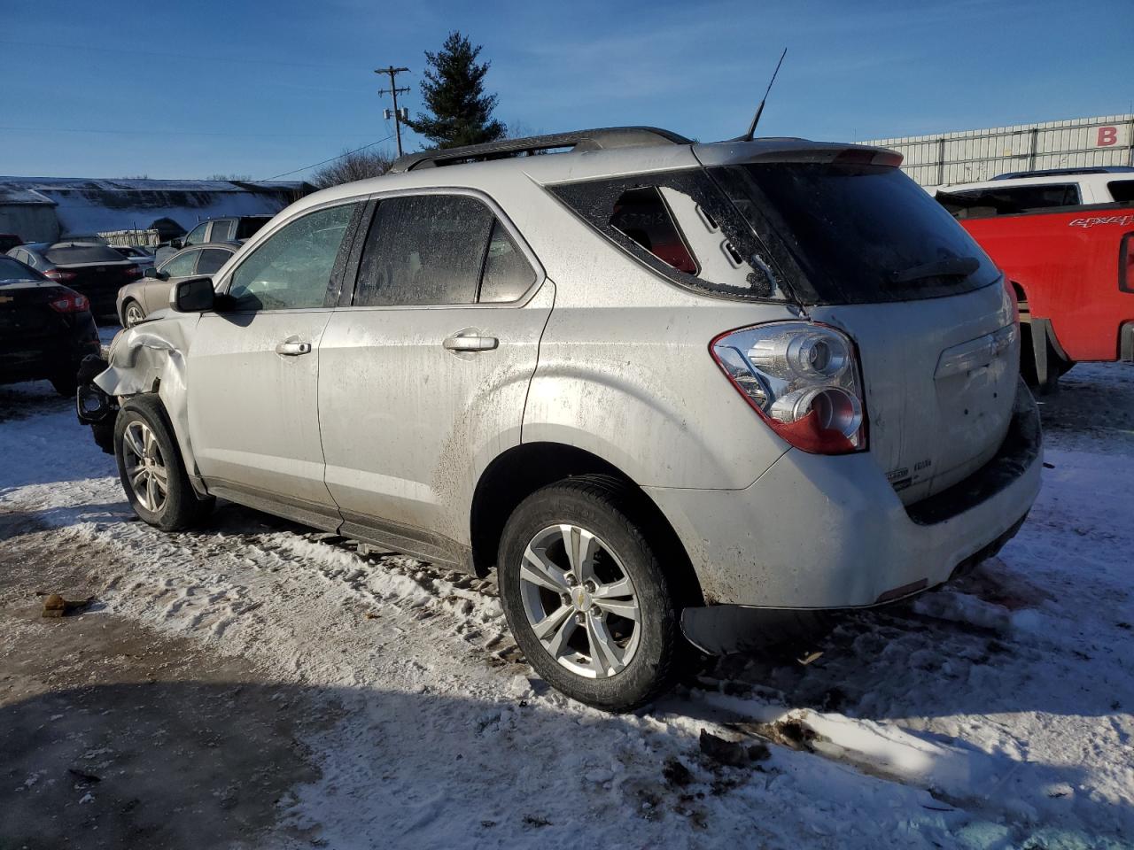 2012 Chevrolet Equinox VIN 2GNFLEEK5C6135793 Copart auction photo, front end / rear end damage thumbnail 2