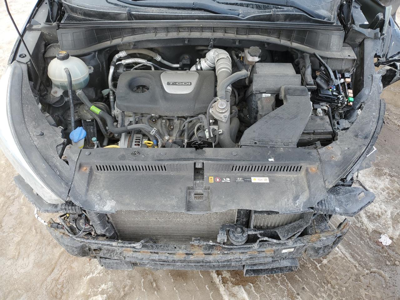 2018 Hyundai Tucson VIN KM8J3CA21JU665900 Copart auction photo, undercarriage / front end damage thumbnail 12