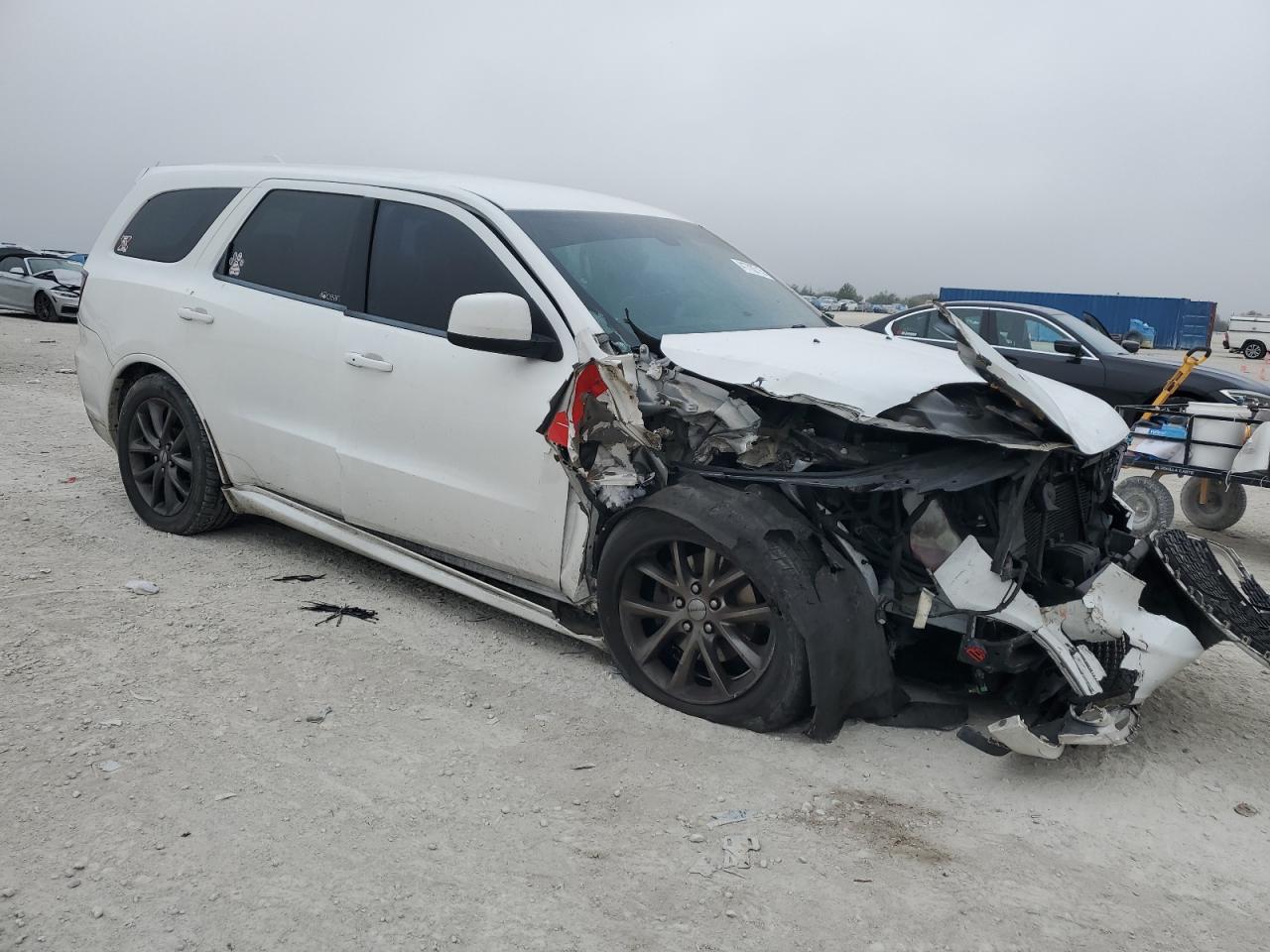 2015 Dodge Durango VIN 1C4RDHDG3FC222556 Copart auction photo, front end / side damage thumbnail 4