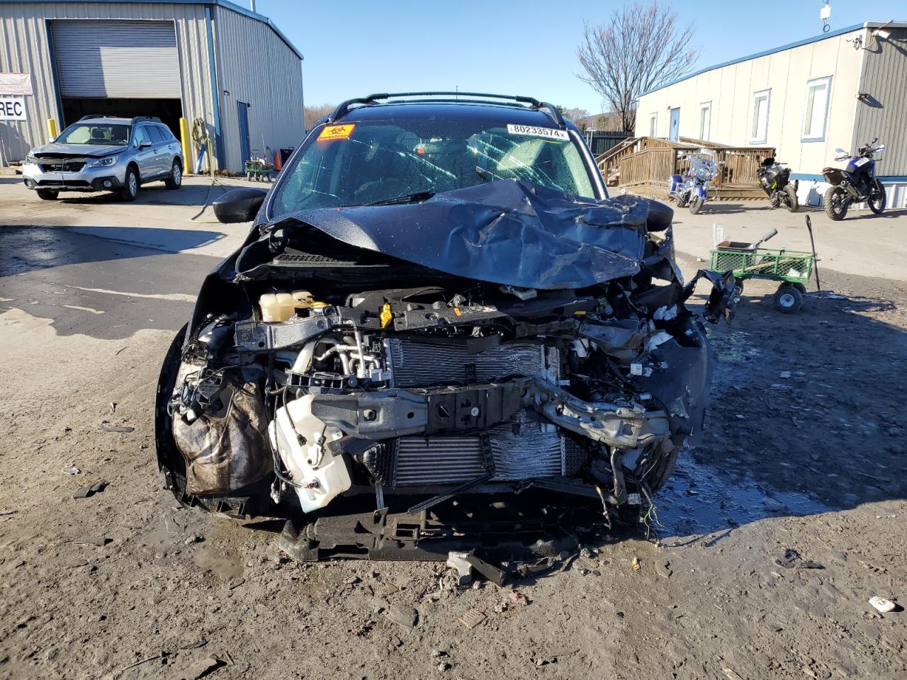 2016 Ford Escape VIN 1FMCU9GX3GUB42835 Copart auction photo, front end / all over damage thumbnail 5