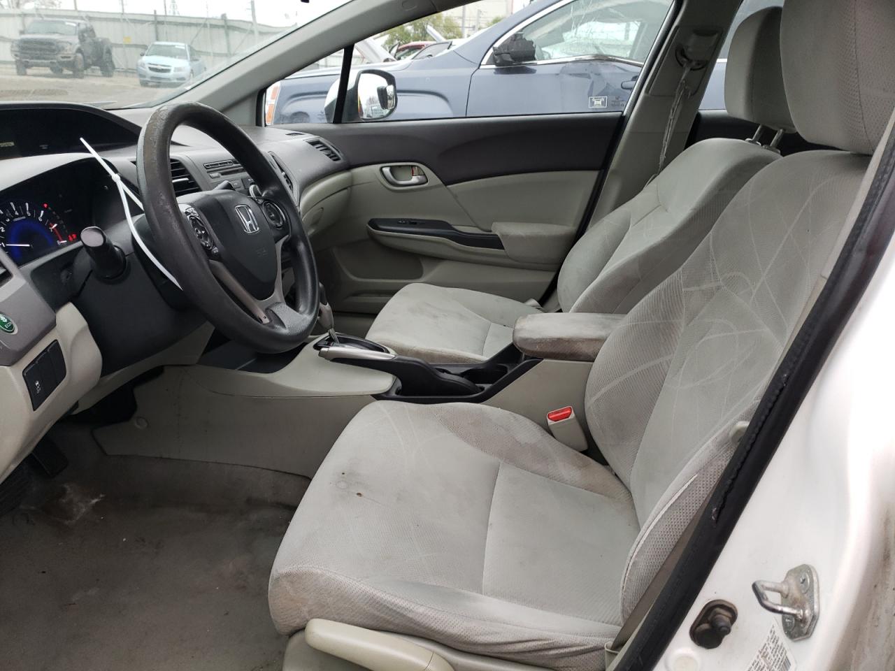 2012 Honda Civic VIN 19XFB2F51CE093142 Copart auction photo, front end / side damage thumbnail 7