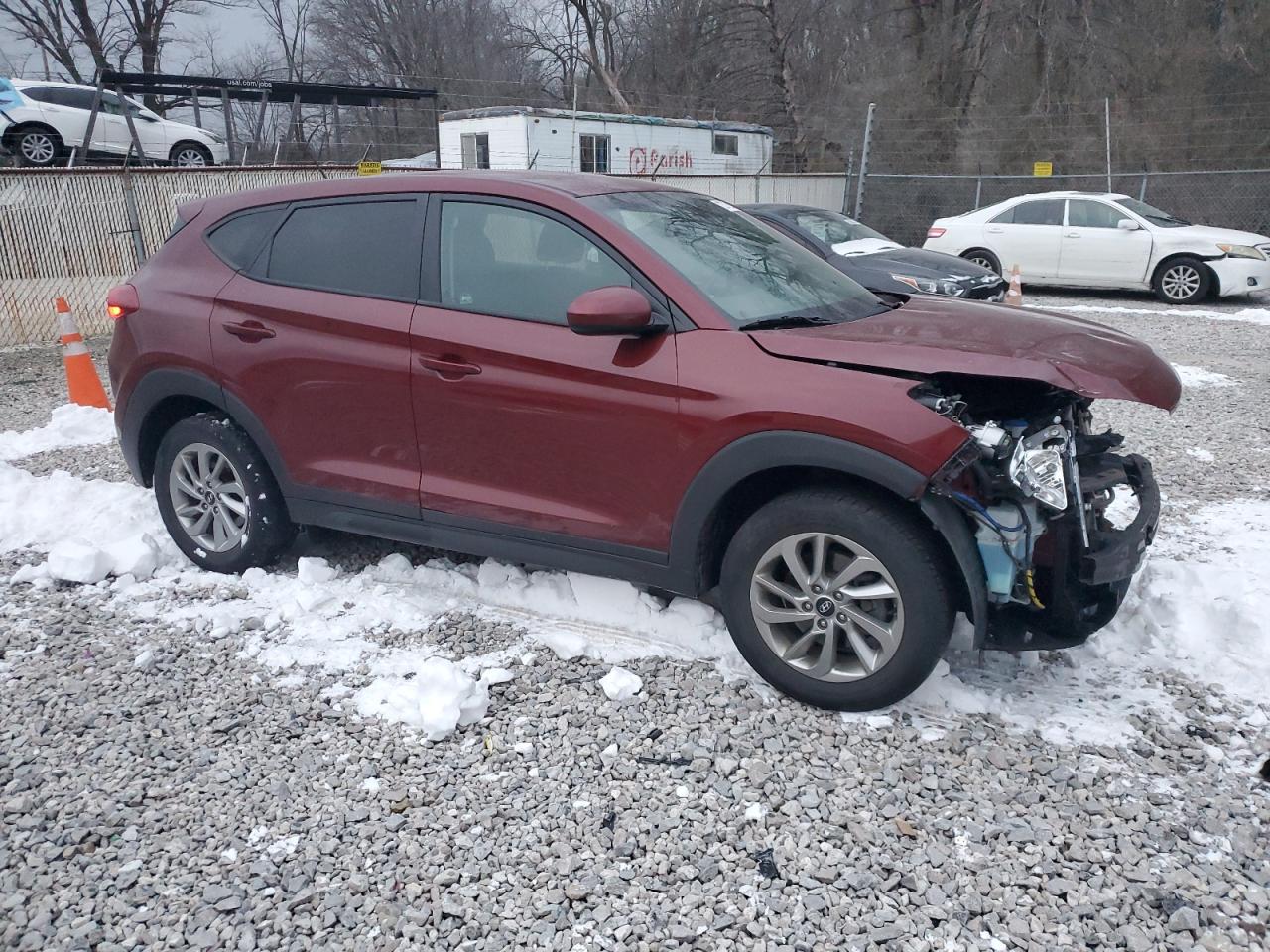 2018 Hyundai Tucson VIN KM8J23A46JU784756 Copart auction photo, front end damage thumbnail 4