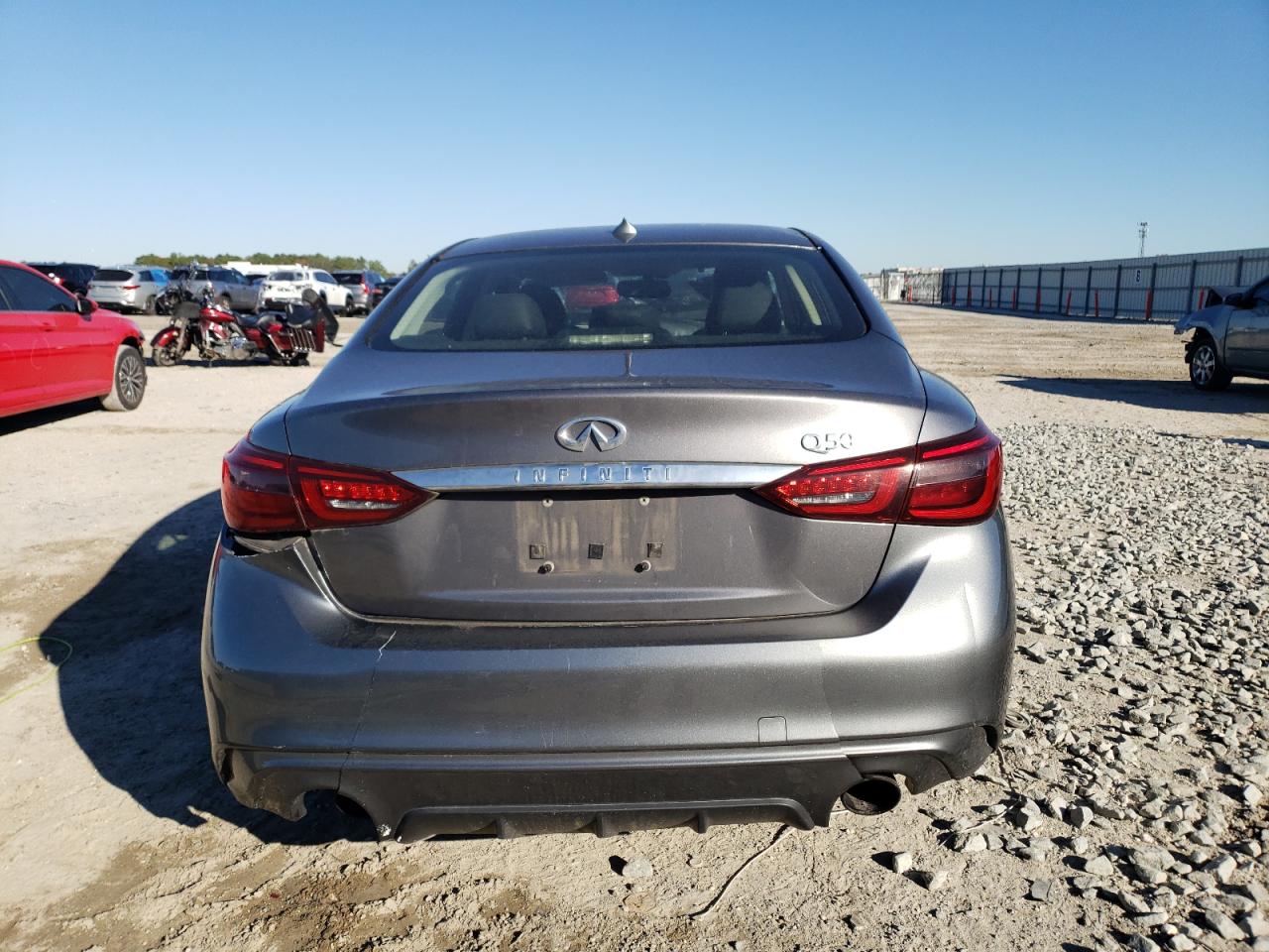 2018 Infiniti Q50 VIN JN1EV7AP5JM363712 Copart auction photo, front end / rear end damage thumbnail 6