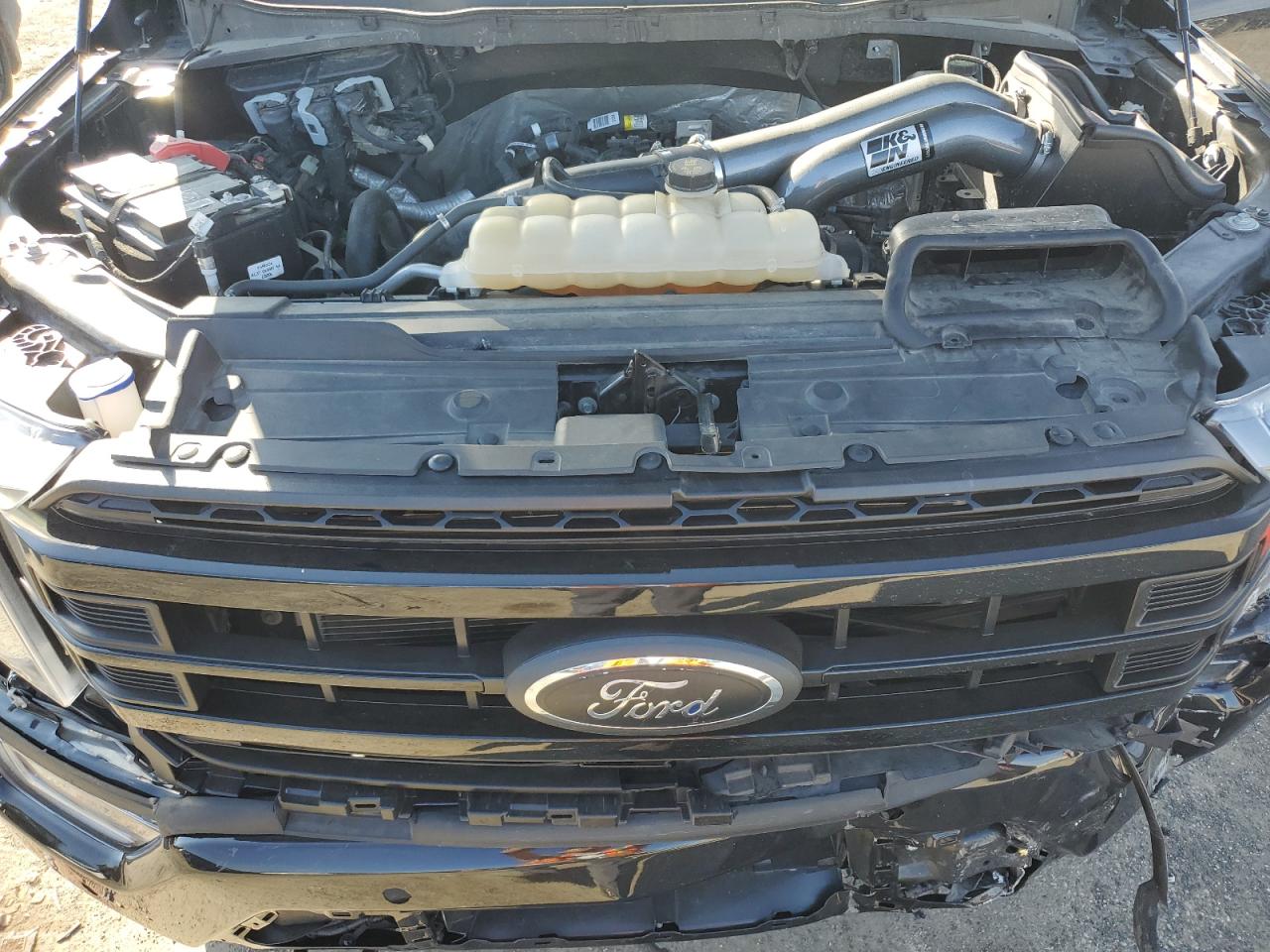 2022 Ford F-150 VIN 1FTEW1EP9NKD65403 Copart auction photo, front end / side damage thumbnail 12