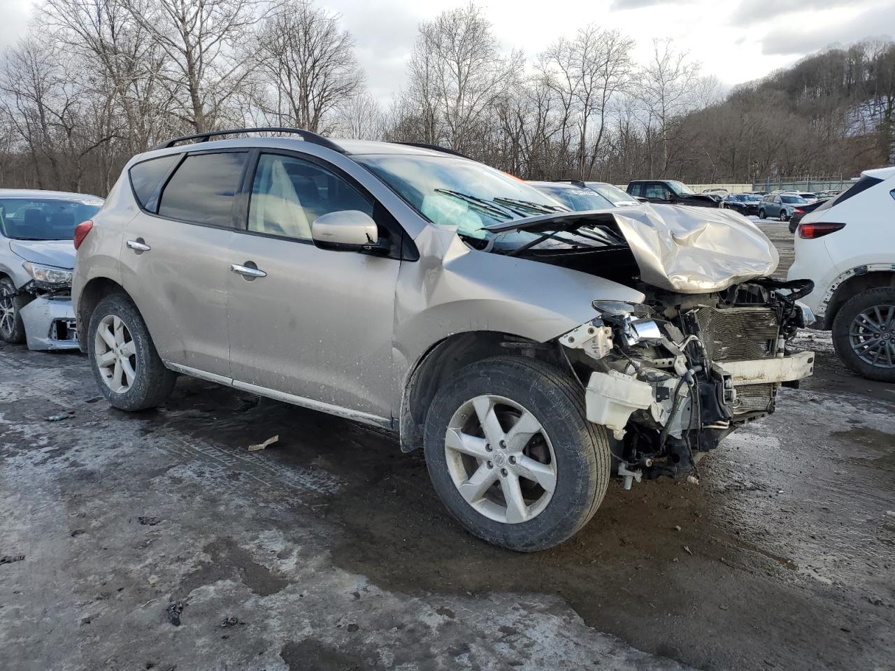2009 Nissan Murano VIN JN8AZ18W59W121419 Copart auction photo, front end damage thumbnail 4