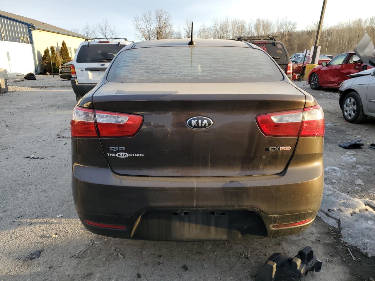 2015 KIA Rio VIN KNADN4A38F6503278 Copart auction photo, front end damage thumbnail 6