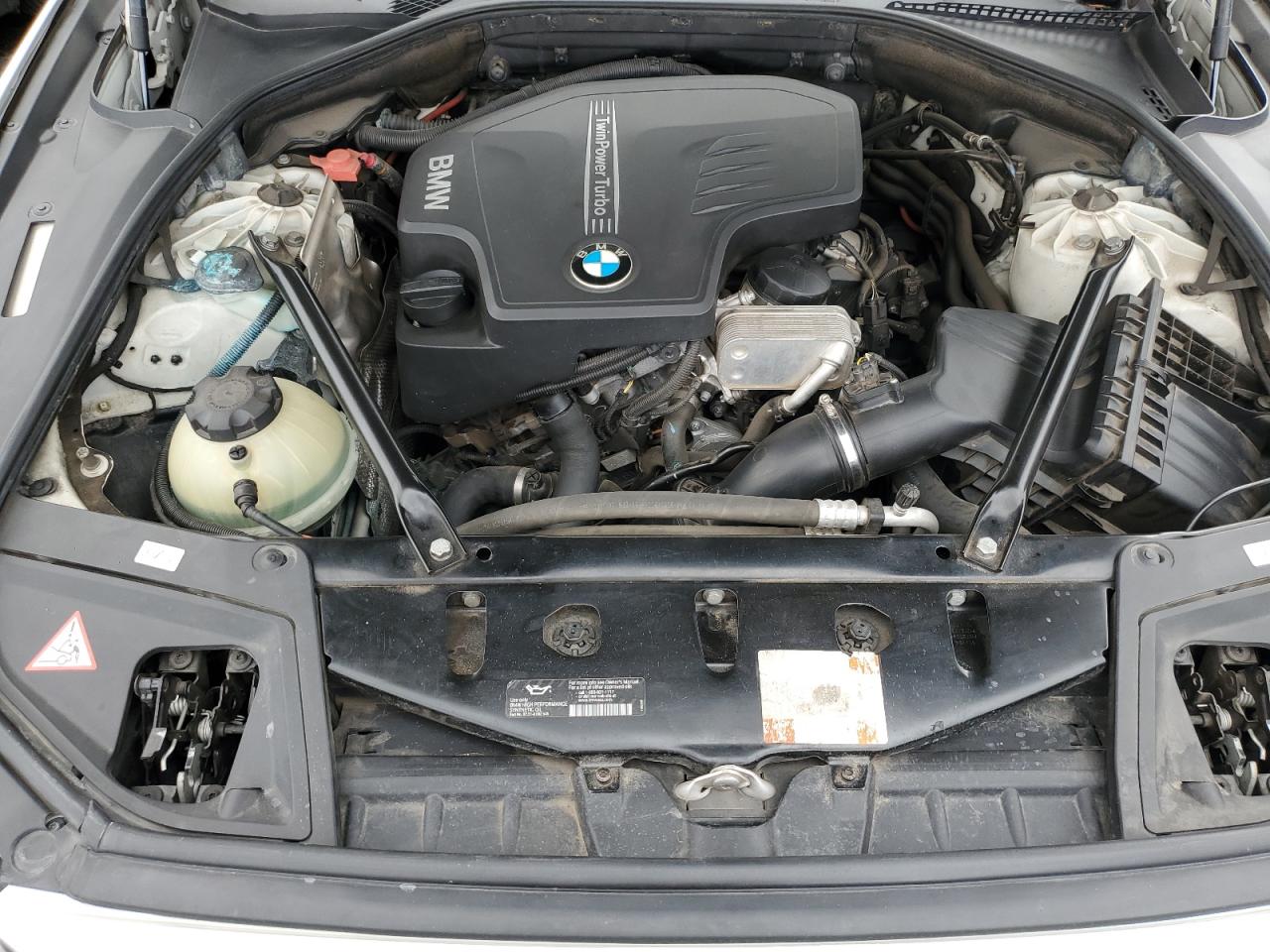 2014 BMW 5er VIN WBA5A5C5XED501739 Copart auction photo, front end damage thumbnail 11
