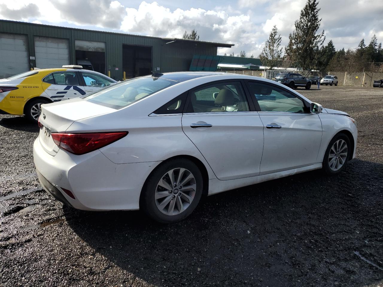 2014 Hyundai Sonata VIN 5NPEC4AC1EH871917 Copart auction photo, front end damage thumbnail 3