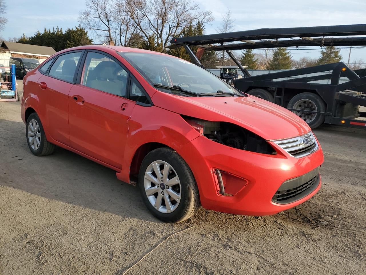2013 Ford Fiesta VIN 3FADP4BJ8DM178855 Copart auction photo, front end / minor dent/scratches damage thumbnail 4