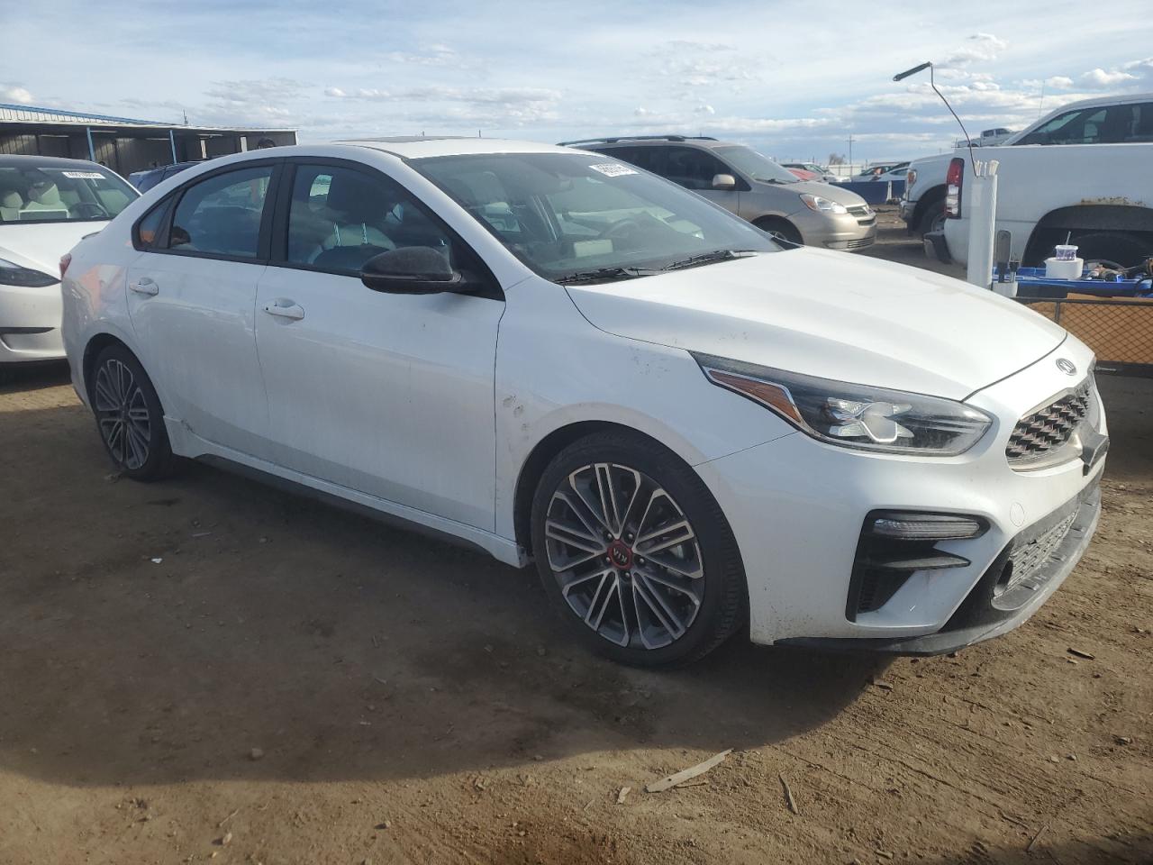 2021 KIA Forte VIN 3KPF44AC2ME303146 Copart auction photo, undercarriage / minor dent/scratches damage thumbnail 4
