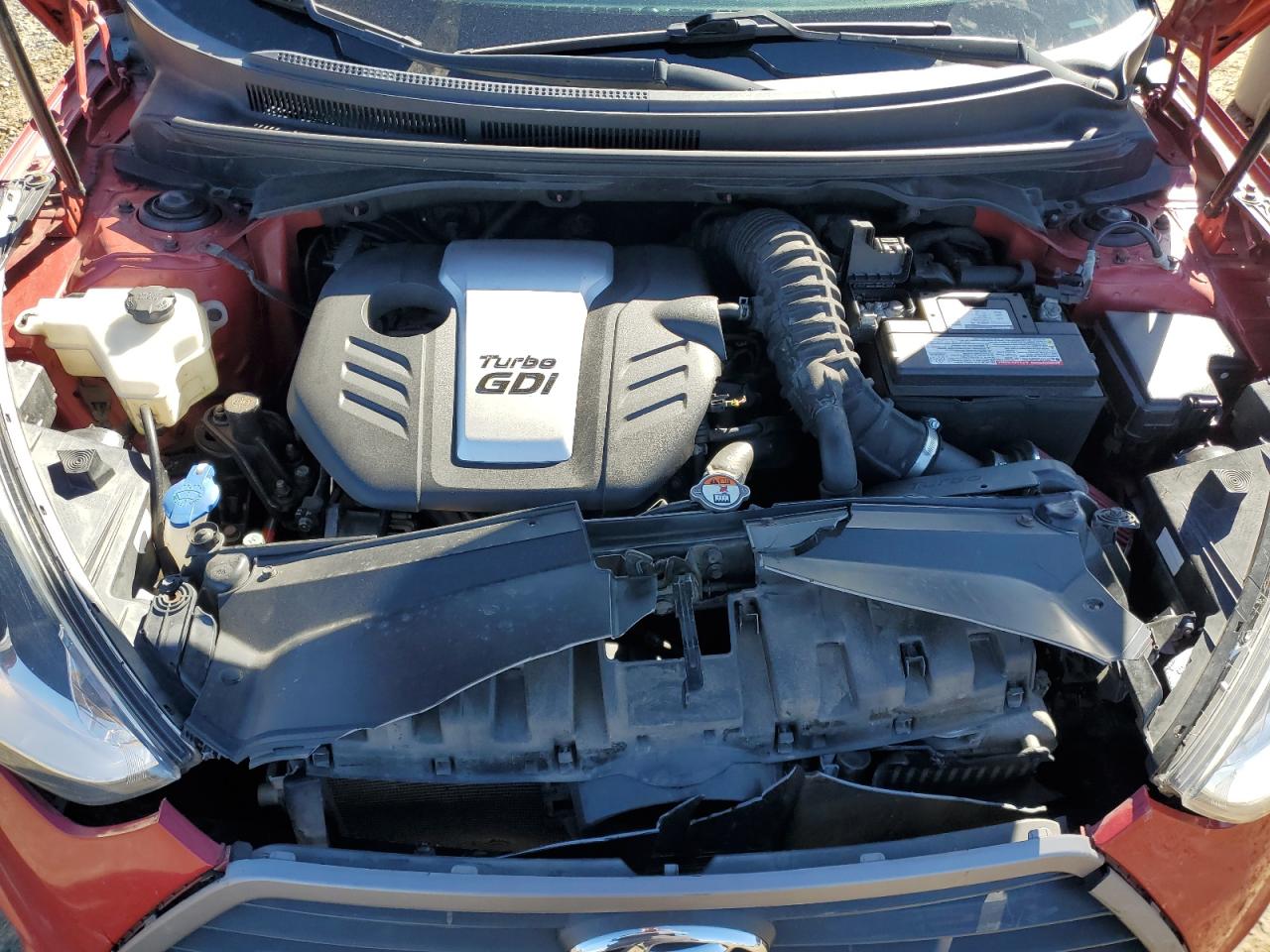 2016 Hyundai Veloster VIN KMHTC6AE5GU267750 Copart auction photo, rear end / front end damage thumbnail 11