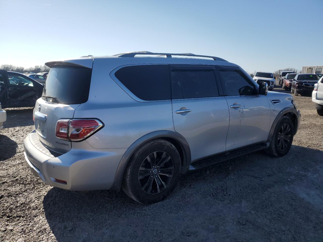2018 Nissan Armada VIN JN8AY2NC9J9550455 Copart auction photo, front end damage thumbnail 3