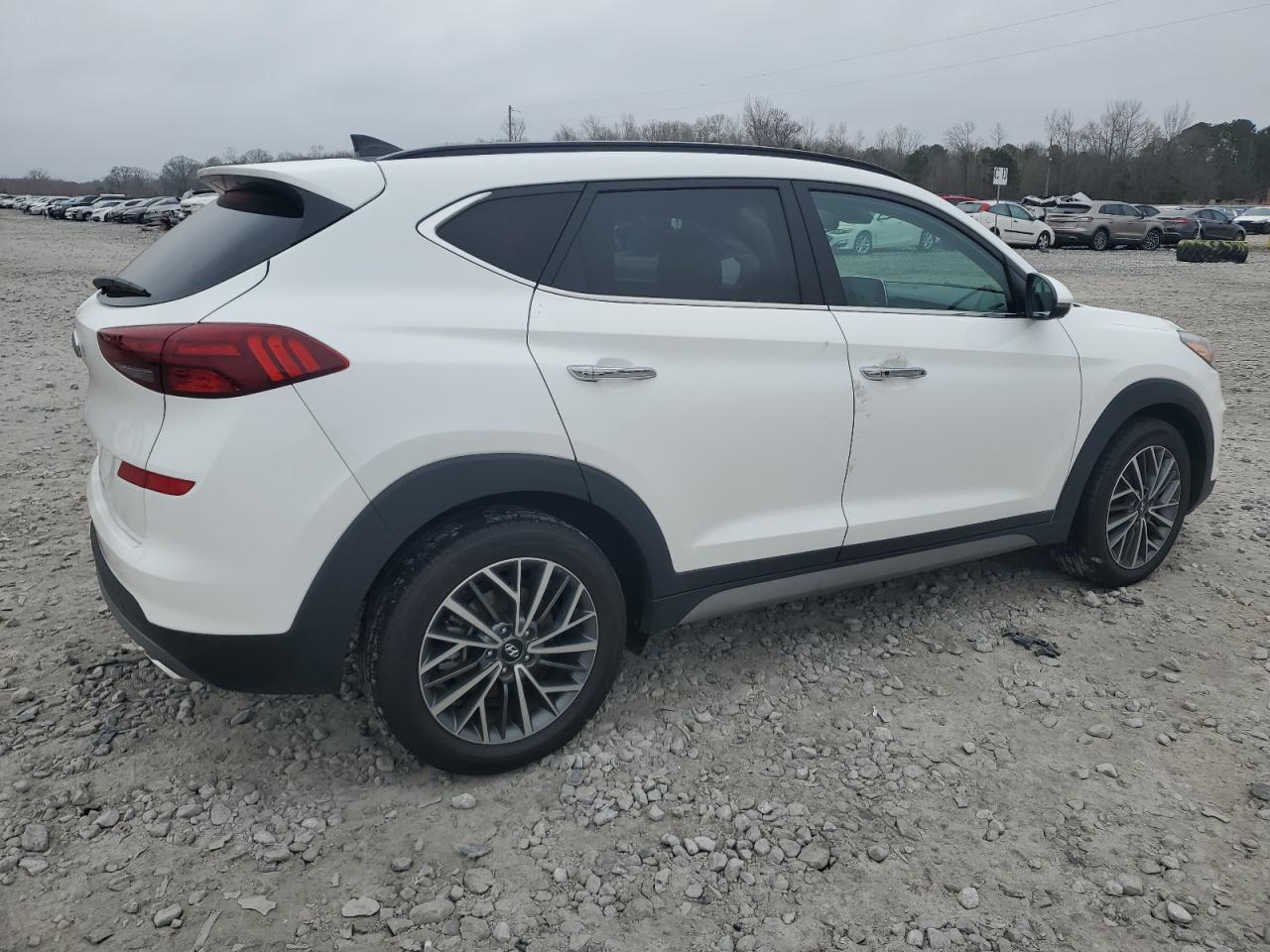 2021 Hyundai Tucson VIN KM8J33AL8MU371486 Copart auction photo, front end / side damage thumbnail 3