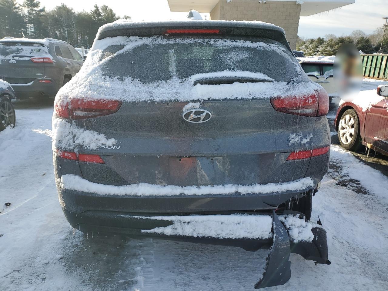 2021 Hyundai Tucson VIN KM8J3CA47MU383329 Copart auction photo, all over damage thumbnail 6