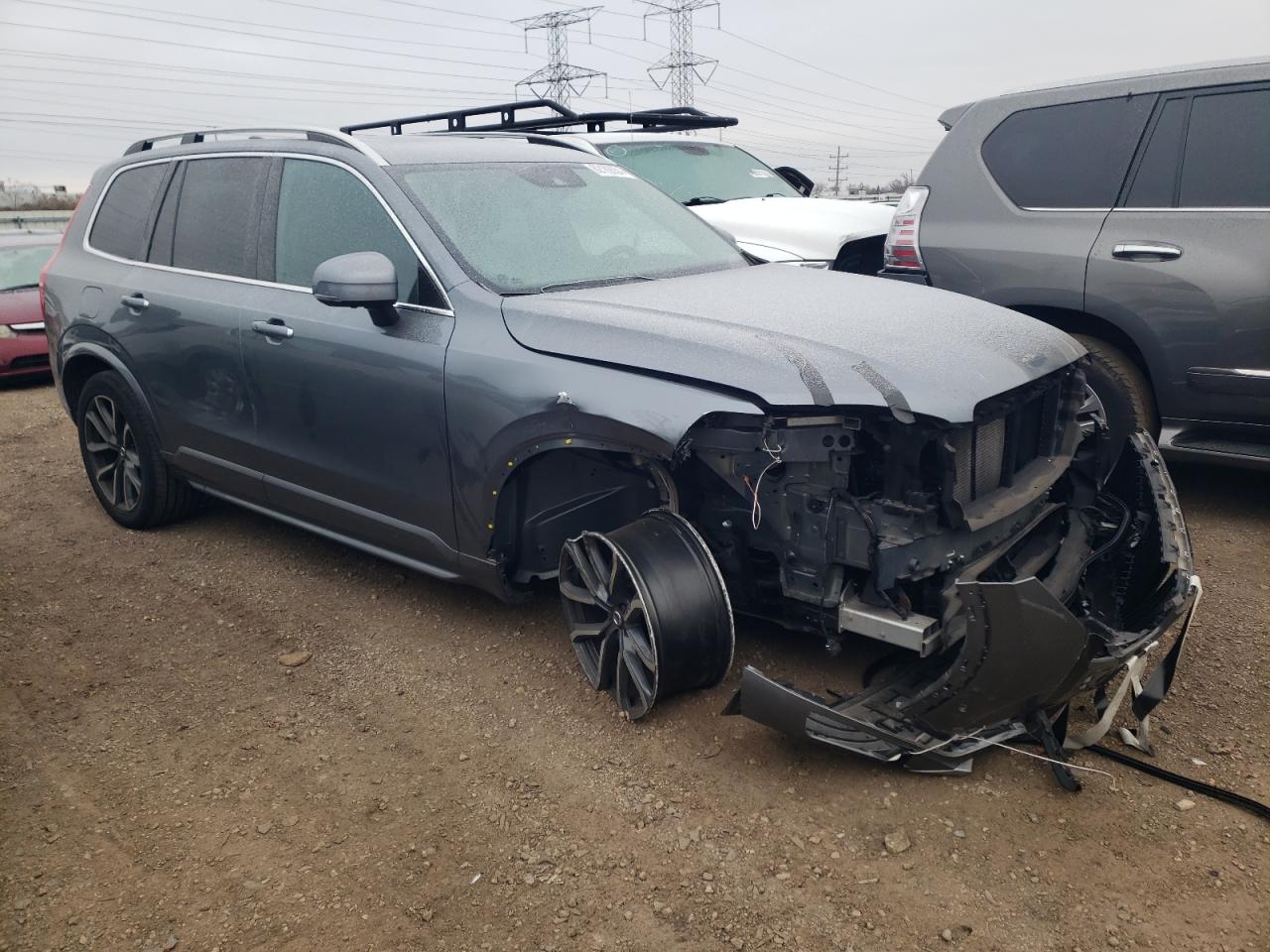 2018 Volvo XC90 VIN YV4102PKXJ1361851 Copart auction photo, front end / undercarriage damage thumbnail 4
