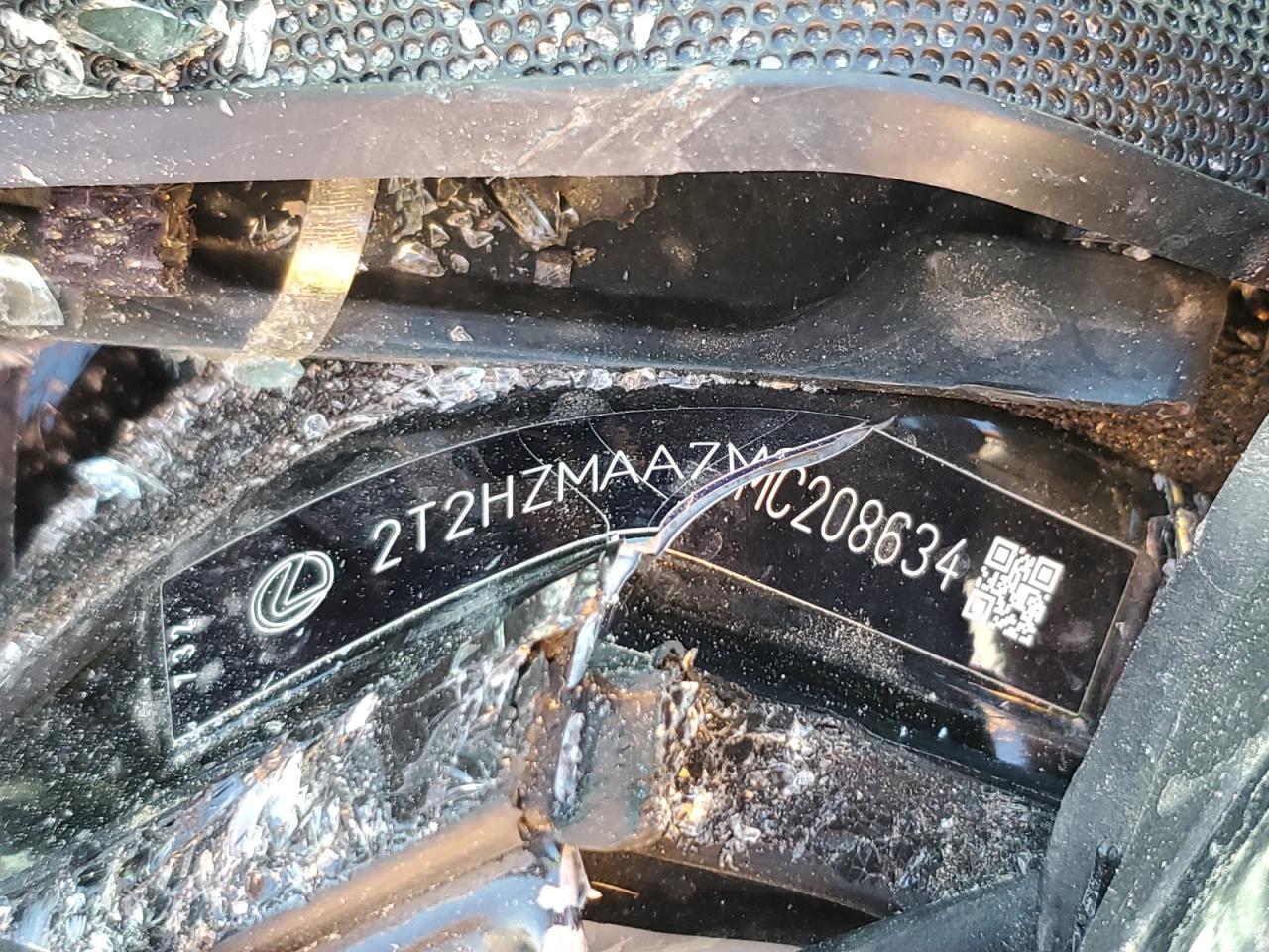 2021 Lexus RX VIN 2T2HZMAA7MC208634 Copart auction photo, rollover damage thumbnail 14