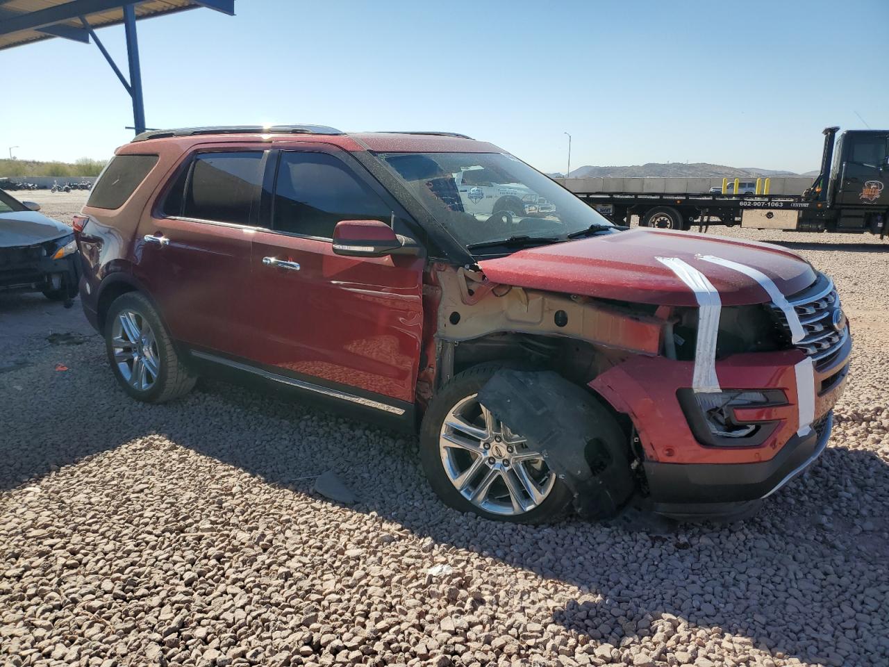 2017 Ford Explorer VIN 1FM5K7F82HGE24669 Copart auction photo, front end damage thumbnail 4