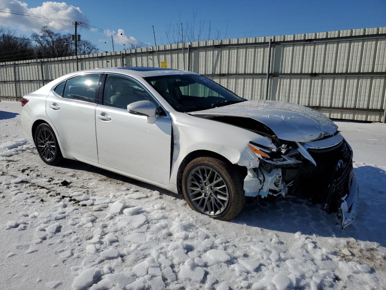 2018 Lexus ES VIN 58ABK1GG2JU101731 Copart auction photo, front end damage thumbnail 4