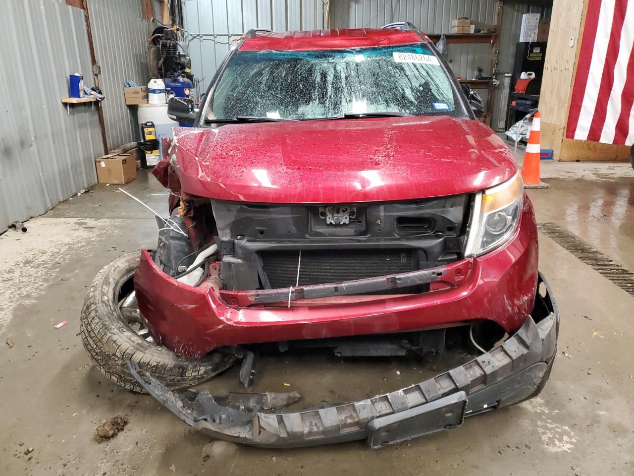 2014 Ford Explorer VIN 1FM5K7D89EGB90383 Copart auction photo, front end damage thumbnail 5