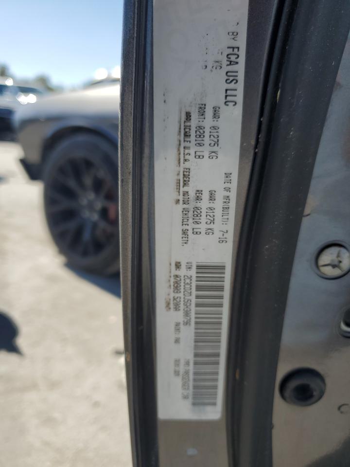 2016 Dodge Challenger VIN 2C3CDZDJ5GH300796 Copart auction photo, all over damage thumbnail 12