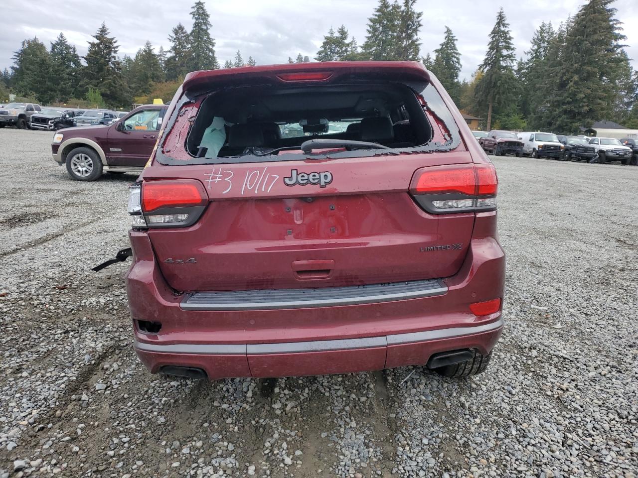 2020 Jeep Grand Cherokee VIN 1C4RJFBGXLC133322 Copart auction photo, front end / rear end damage thumbnail 6