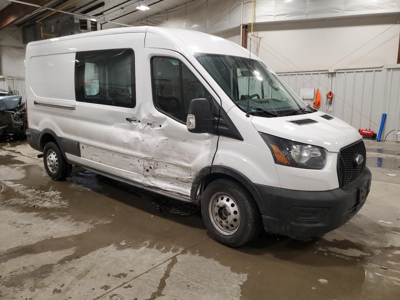 2021 Ford Transit VIN 1FTBR2CG0MKA61507 Copart auction photo, side damage thumbnail 4