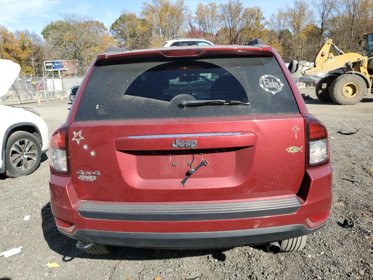 2015 Jeep Compass VIN 1C4NJDBBXFD290063 Copart auction photo, side / front end damage thumbnail 6