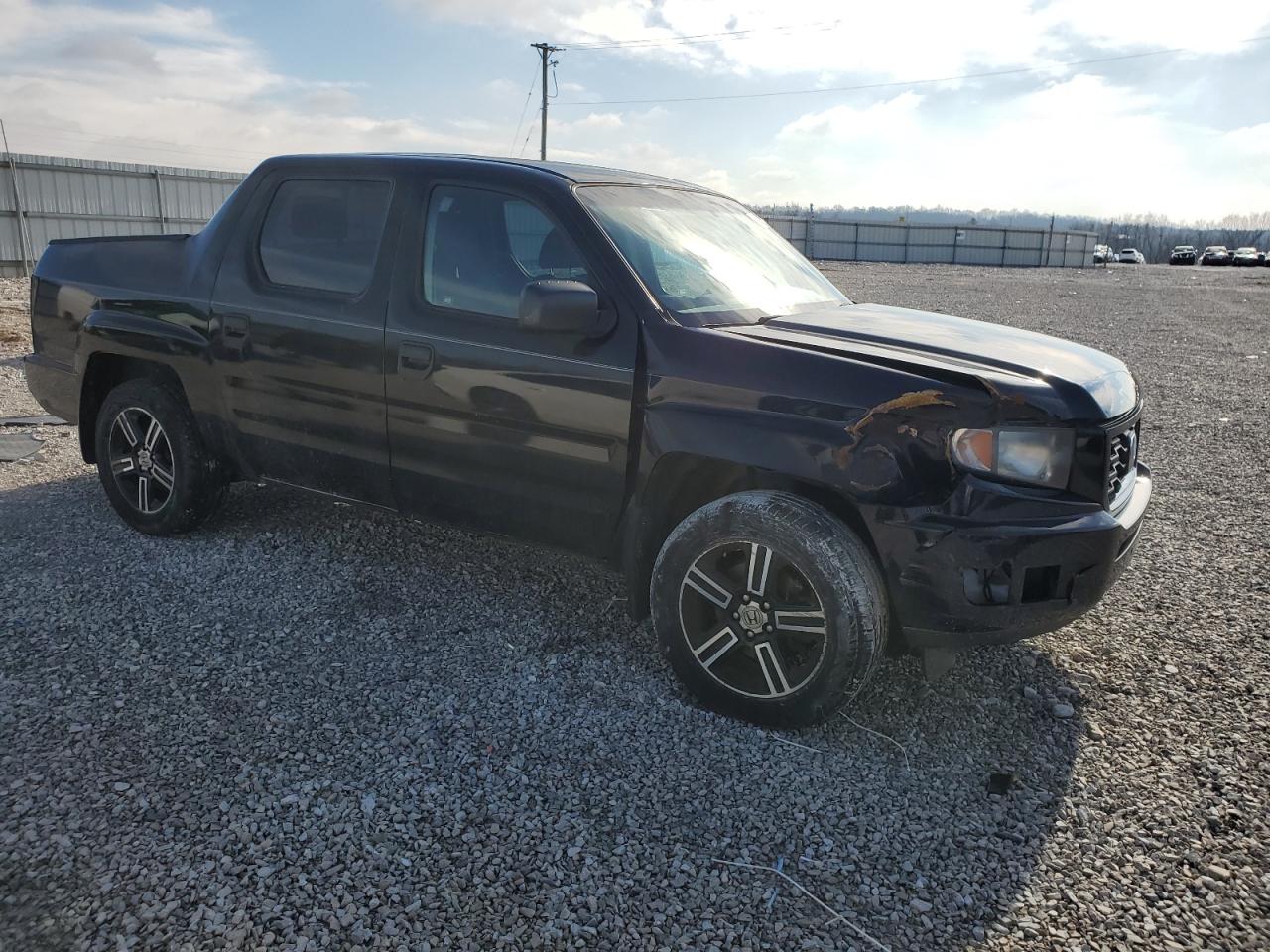 2012 Honda Ridgeline VIN 5FPYK1F70CB004005 Copart auction photo, front end damage thumbnail 4