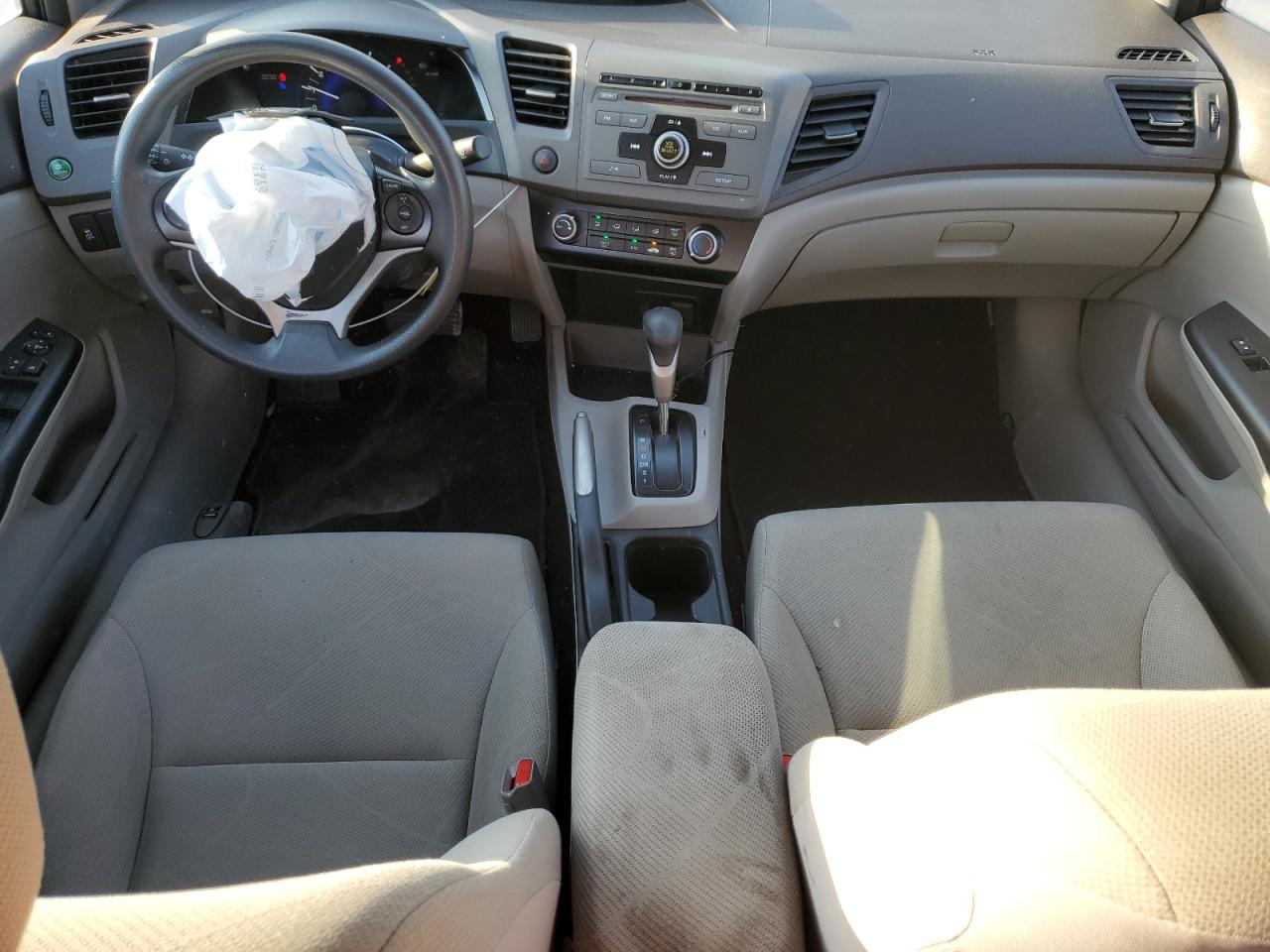 2012 Honda Civic VIN 2HGFB2F68CH554061 Copart auction photo, front end / side damage thumbnail 8