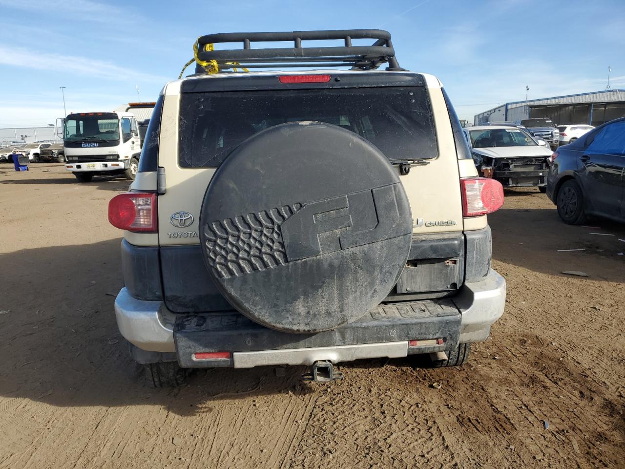 2008 Toyota FJ Cruiser VIN JTEBU11F68K031206 Copart auction photo, rollover damage thumbnail 6